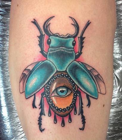 My beetle and blue eye Tattoo