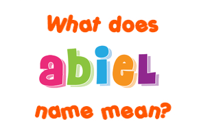 Meaning of Abiel Name
