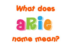 Meaning of Arie Name Meaning of Arie Name