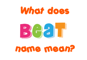 Meaning of Beat Name