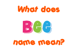 Meaning of Bee Name
