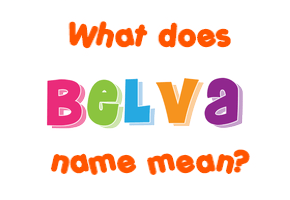 Meaning of Belva Name
