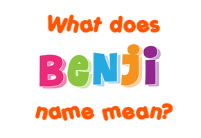 Meaning of Benji Name
