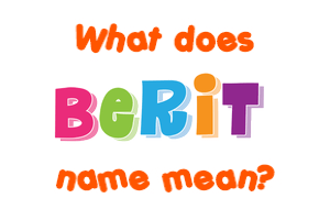 Meaning of Berit Name