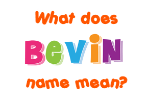 Meaning of Bevin Name