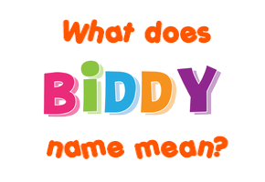 Meaning of Biddy Name