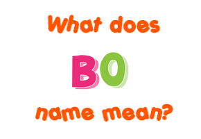 Meaning of Bo Name