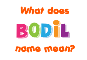 Meaning of Bodil Name