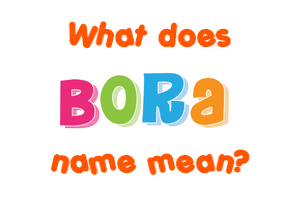 Meaning of Bora Name