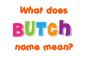 Meaning of Butch Name