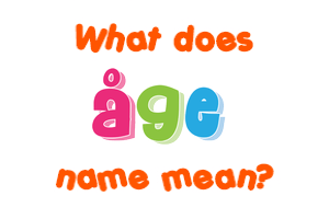 Meaning of Åge Name