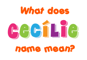 Meaning of Cecílie Name