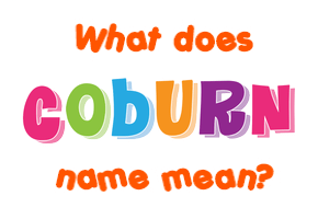 Meaning of Coburn Name