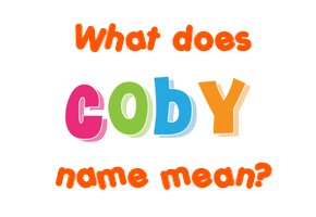 Meaning of Coby Name