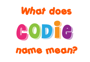 Meaning of Codie Name
