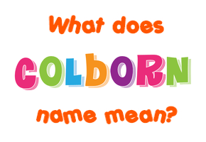 Meaning of Colborn Name