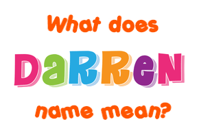 Meaning of Darren Name