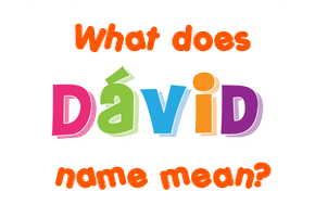 Meaning of Dávid Name