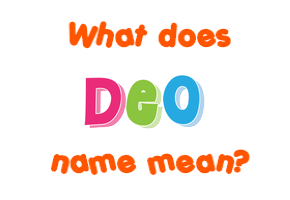 Meaning of Deo Name