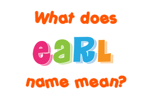 Meaning of Earl Name