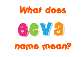 Meaning of Eeva Name