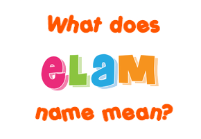 Meaning of Elam Name