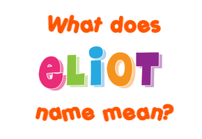 Meaning of Eliot Name