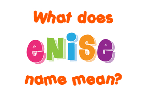 Meaning of Enise Name