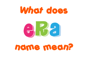 Meaning of Era Name