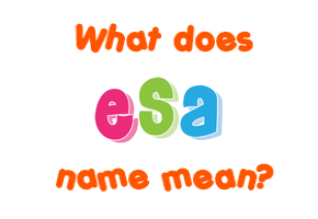Meaning of Esa Name