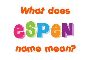 Meaning of Espen Name