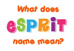 Meaning of Esprit Name