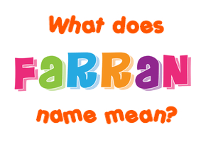Meaning of Farran Name