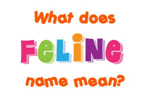 Meaning of Feline Name