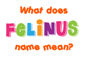 Meaning of Felinus Name