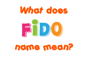 Meaning of Fido Name