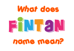 Meaning of Fintan Name