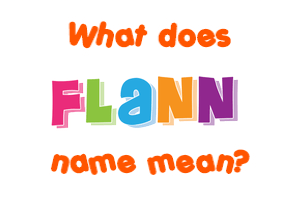 Meaning of Flann Name