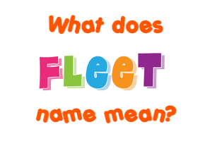 Meaning of Fleet Name