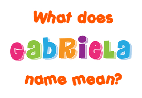 Meaning of Gabriela Name