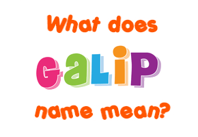 Meaning of Galip Name