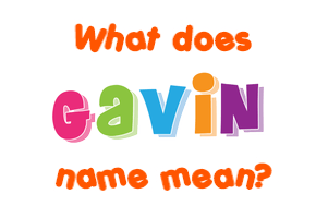 Meaning of Gavin Name