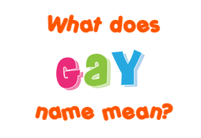 Meaning of Gay Name