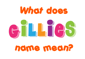 Meaning of Gillies Name