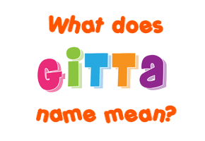 Meaning of Gitta Name