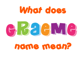 Meaning of Graeme Name