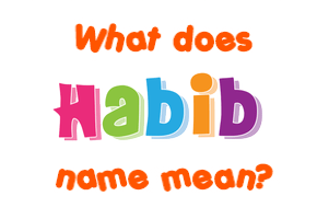 Meaning of Habib Name