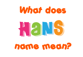 Meaning of Hans Name