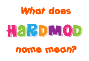 Meaning of Hardmod Name