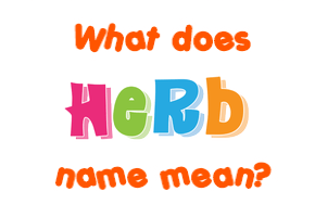 Meaning of Herb Name